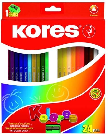 Obrázek z Kores Kolores pastelky trojhranné - 24 barev