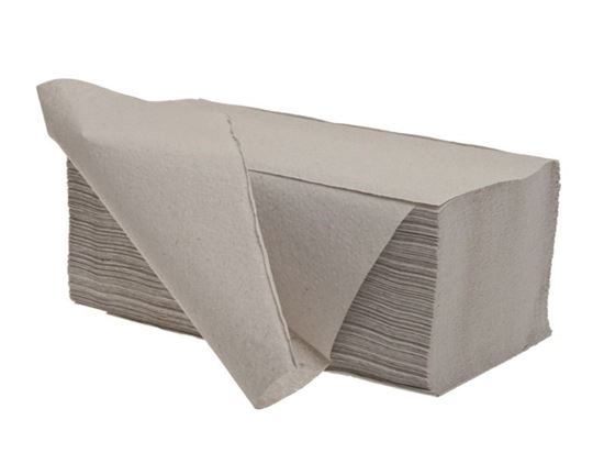 Obrázek z Papírové ručníky skládané Z-Z šedé 1-vrstvé 250 ks