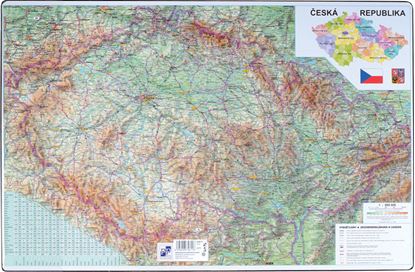 Obrázek Pracovní podložky dekorované - jednostranná / mapa Česká republika