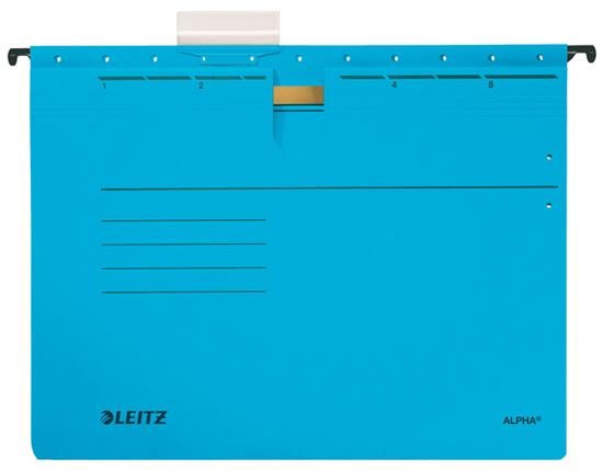 Obrázek z Závěsné desky Leitz Alpha s rychlovazačem - modrá