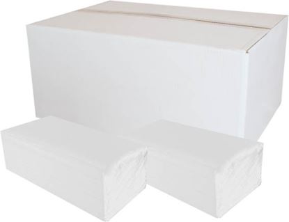 Obrázek PrimaSoft papírové ručníky skládané Z-Z bílé 1-vrstvé 200 ks