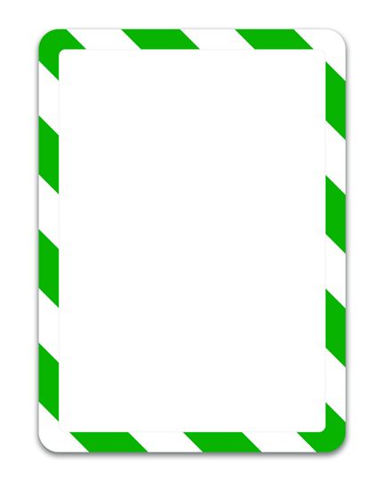 Obrázek z Kapsy Magneto bezpečnostní - A4 / zeleno-bílá / 2 ks / samolepicí