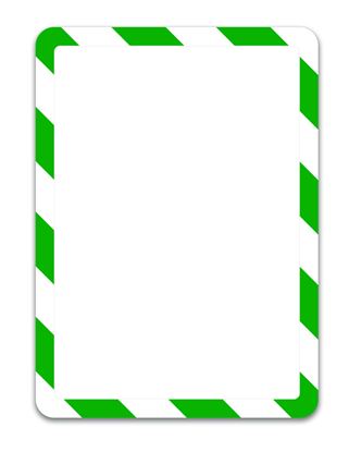Obrázek Kapsy Magneto bezpečnostní - A4 / zeleno-bílá / 2 ks / magnetické