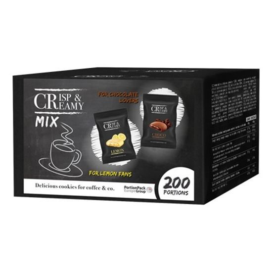 Obrázek z Sušenky ke kávě - citronová a čokoládová příchuť / mix 200ks