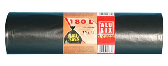 Obrázek z Alufix pytle na odpad Profesional 80x120cm / 180l / 45my / 10ks / černé