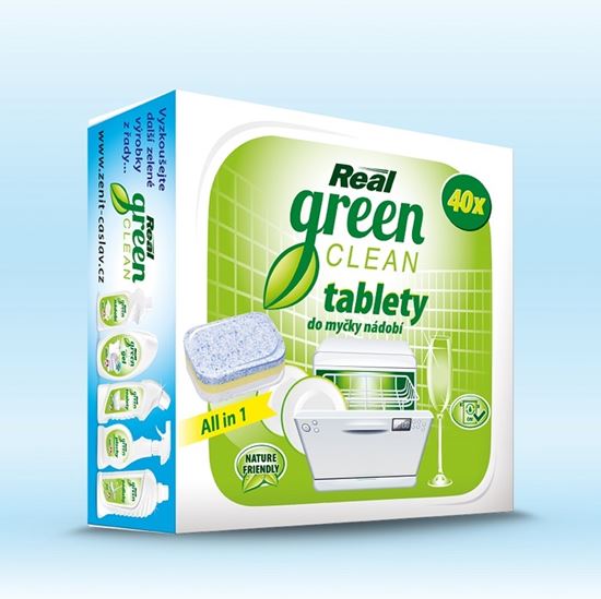 Obrázek z Real Green ECO tablety do myčky 40 ks
