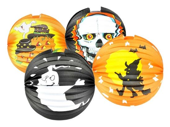 Obrázek z Lampiony kulaté 25 cm / mix Halloween
