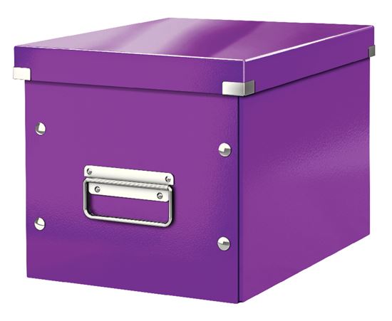 Obrázek z Krabice Click & Store - M střední / purpurová