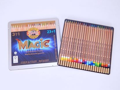 Obrázek Pastelky MAGIC s vícebarevným jádrem - 24 barev