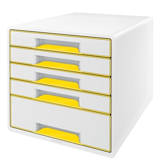 Obrázek z Zásuvkový box WOW - žlutá / 4+1 zásuvky
