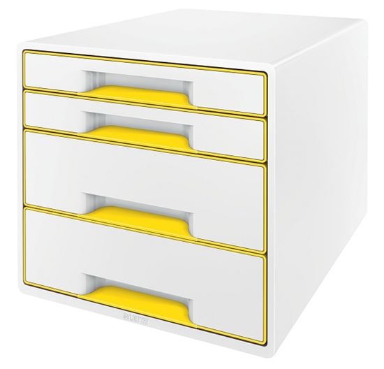 Obrázek z Zásuvkový box WOW - žlutá / 2+2 zásuvky