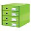 Obrázek Zásuvkový box Leitz Click & Store - 4 zásuvky / zelená