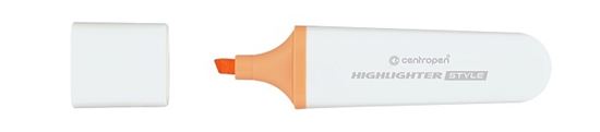Obrázek z Zvýrazňovač Centropen Style Soft 6252/1 pastel oranžová 10 ks