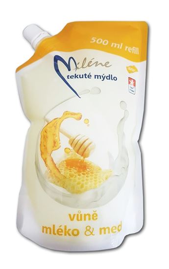Obrázek z Miléne mléko a med tekuté mýdlo náplň 500 ml