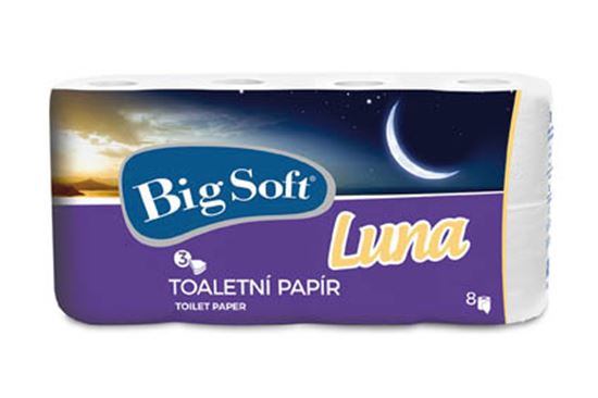 Obrázek z Big Soft Luna toaletní papír 3-vrstvý 8ks