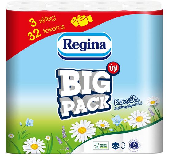 Obrázek z Regina BiG PACK toaletní papír s vůní kamilky a potiskem 3-vrstvý 32ks
