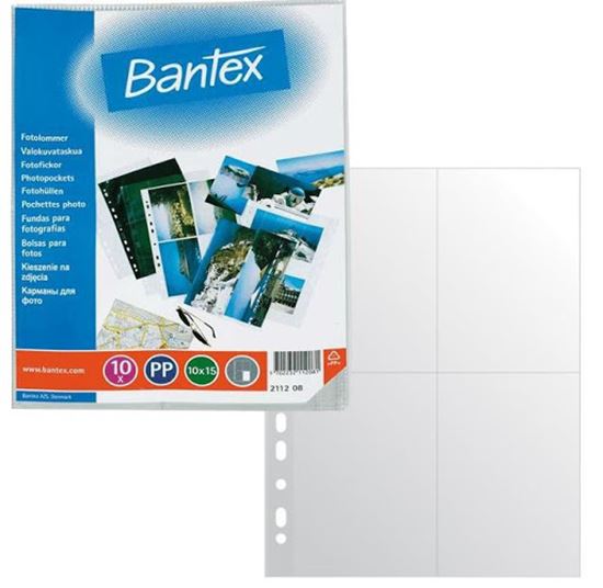 Obrázek z Závěsný obal Bantex - A4 silný / kapsy na foto 13 x 18 / 10 ks