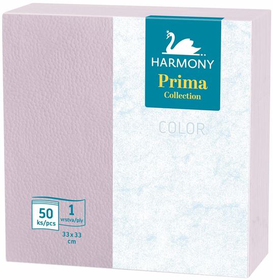 Obrázek z Harmony Color papírové ubrousky fialové 1-vrstvé 33 x 33 cm 50ks