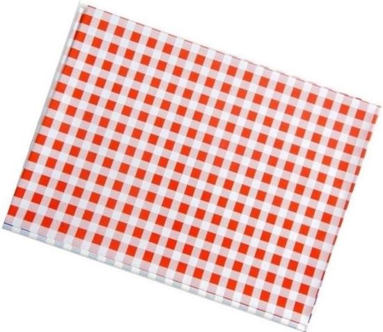 Obrázek z Ubrus PVC - 65 x 50 cm / červené káro