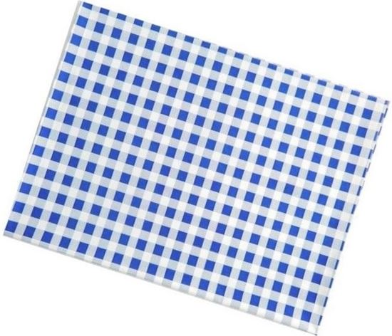 Obrázek z Ubrus PVC - 65 x 50 cm / modré káro