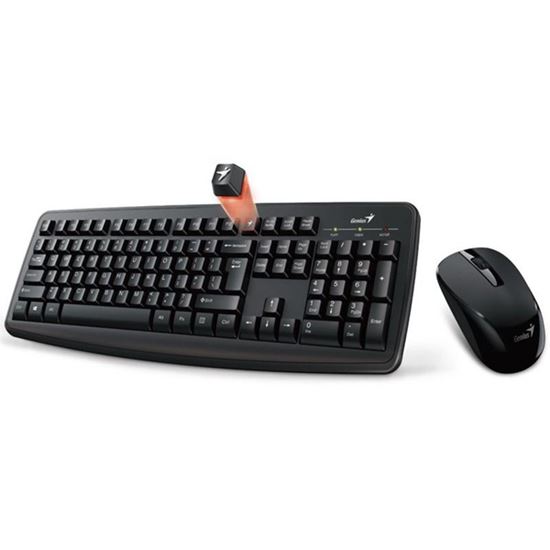 Obrázek z Bezdrátová klávesnice Genius Smart multimediální - set klávesnice + myš / černá