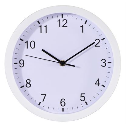 Obrázek Nástěnné hodiny Hama Elba bílé / tichý chod / průměr 25 cm