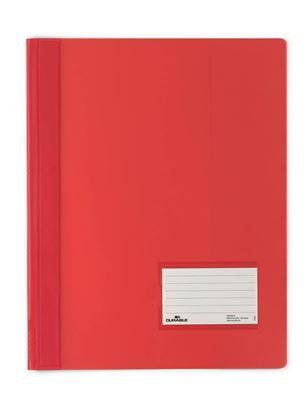 Obrázek Rychlovazač A4 plastový Durable Duralux - červená