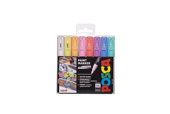 Obrázek z Sada akrylových popisovačů - 8 ks / mix pastelových barev