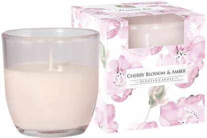 Obrázek Vonná svíčka - sklo / Cherry blossom & Amber