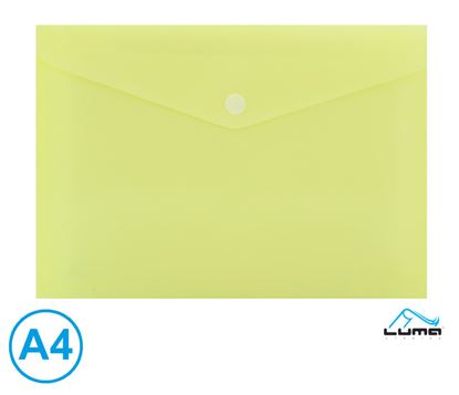 Obrázek Spisové desky s drukem LUMA - A4 / pastelová žlutá