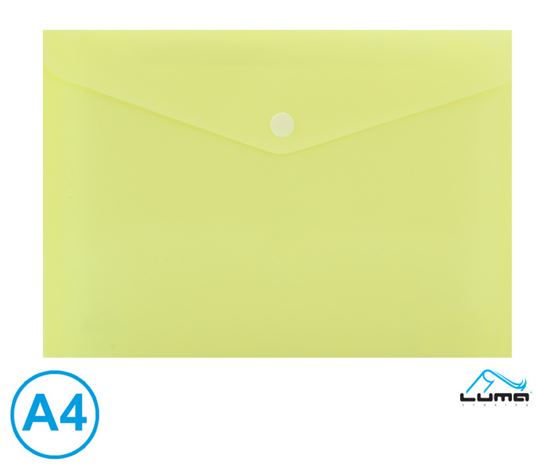 Obrázek z Spisové desky s drukem LUMA - A4 / pastelová žlutá