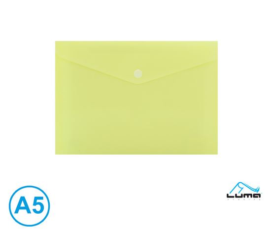 Obrázek z Spisové desky s drukem LUMA - A5 / pastelová žlutá