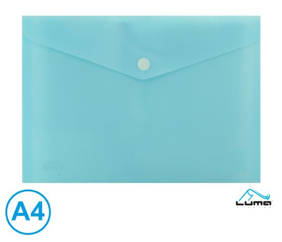 Obrázek z Spisové desky s drukem LUMA - A4 / pastelová modrá