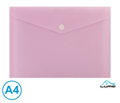 Obrázek Spisové desky s drukem LUMA - A4 / pastelová růžová