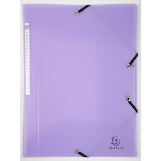 Obrázek z Spisové desky A4 s gumou Exacompta - pastelová fialová