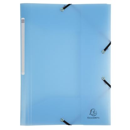 Obrázek Spisové desky A4 s gumou Exacompta - pastelová  modrá