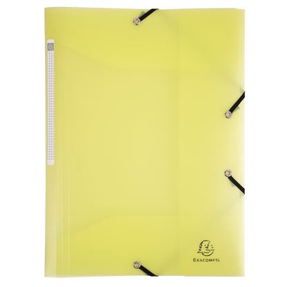 Obrázek Spisové desky A4 s gumou Exacompta - pastelová žlutá