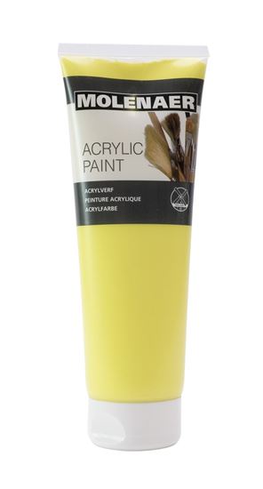 Obrázek z Akrylová barva Molenaer - 250 ml / světle žlutá