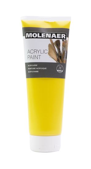 Obrázek z Akrylová barva Molenaer - 250 ml / žlutá