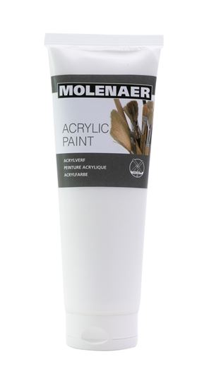 Obrázek z Akrylová barva Molenaer - 250 ml / bílá