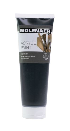 Obrázek z Akrylová barva Molenaer - 250 ml / černá