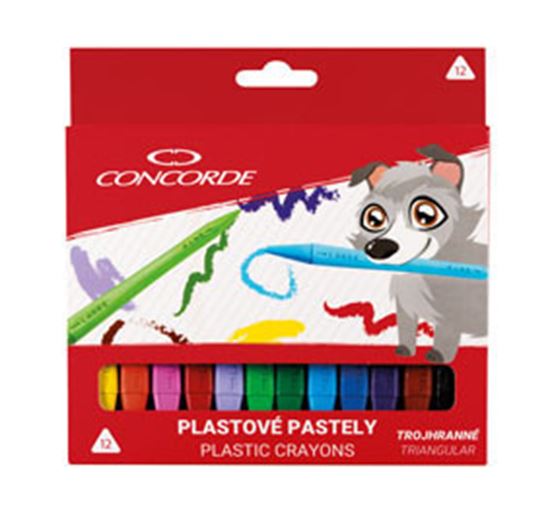 Obrázek z Pastelky plastové CONCORDE - 12 barev