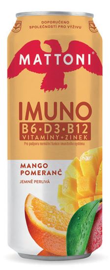 Obrázek z Mattoni IMUNO - mango, pomeranč / 0,5 l