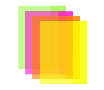 Obrázek Obaly na sešity LUMA NEON - A4 / barevný mix / 10 ks