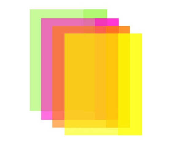 Obrázek z Obaly na sešity LUMA NEON - A4 / barevný mix / 10 ks