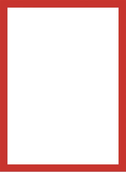 Obrázek z Magnetický informační rámeček LEAN - A4 / 230 x 317 mm / červená / 10 ks
