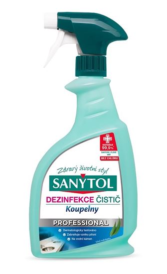 Obrázek z Sanytol Professional dezinfekce koupelen - 750 ml s rozprašovačem