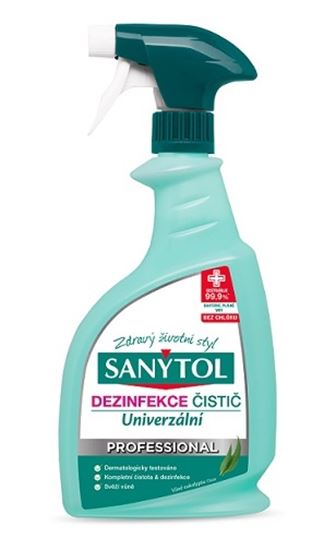 Obrázek z Sanytol univerzální čistič Professional - 750 ml s rozprašovačem / eukalyptus