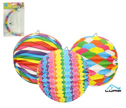 Obrázek Lampion kulatý 25 cm / barevný mix