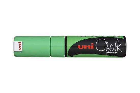 Obrázek z Popisovač křídový UNI Chalk Marker PWE-8K - fluo zelená